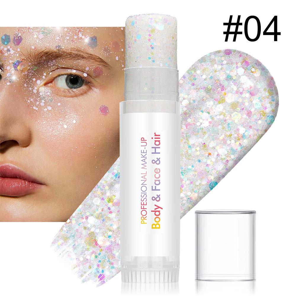 Single Pack Diaoni Music Festival Body Glitter Stick, Long-Lasting Shimmer, Sparkle Body Glitter, Hair Decoration, Ideal for Cosplay, Parties, Halloween