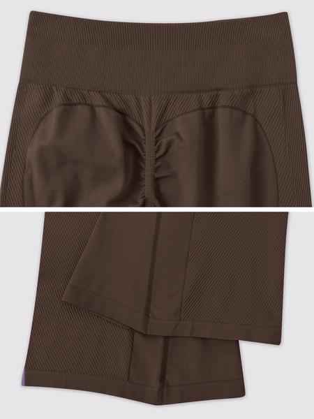 Women's Solid Color Flare Leg Sports Leggings, Comfy Breathable High Waist Bell Bottom Yoga Leggings, Ladies Sportswear for Indoor Outdoor Wear, Flared Yoga Bottoms