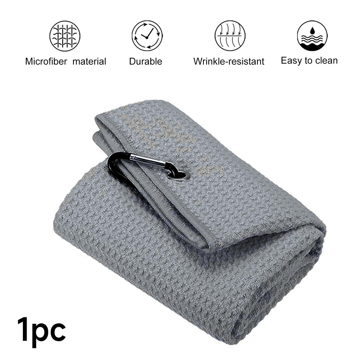Microfiber Waffle Golf Towel, Pineapple Lattice Sports Towel, Absorbent & Quick-Dry Design, Ideal for Outdoor Activities