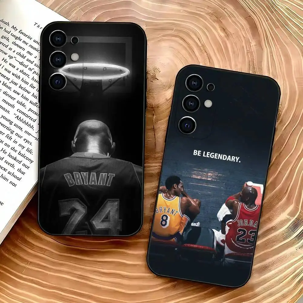 Black Mamba Kobe Bryant 8&24 Basketball Legend Phone Case, Soft Black Protective Cover Fit Samsung S25/S24/S23/S22/S21/S20 Series Ultra Plus FE Lite