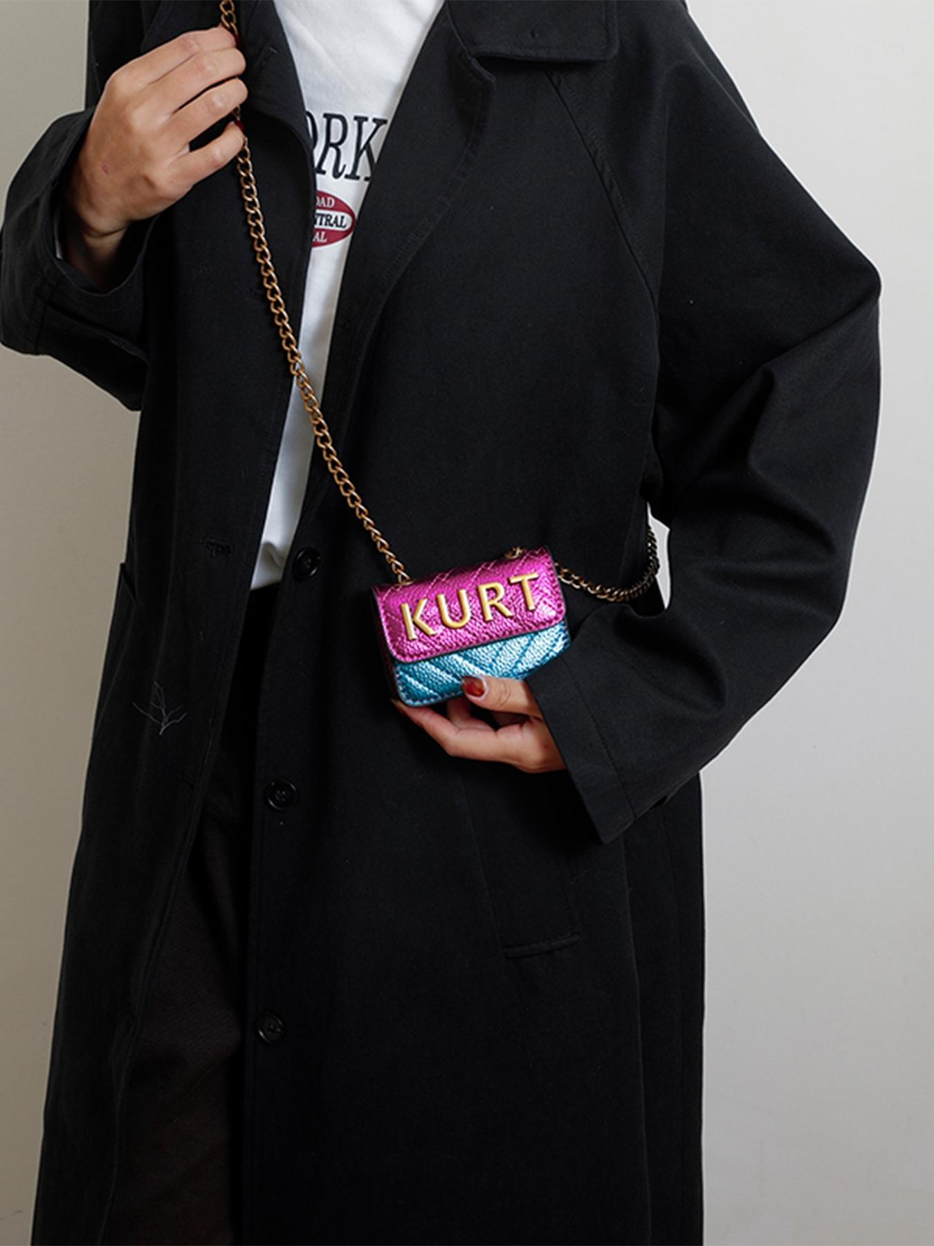 Mini Crossbody Chain Bag with Magnetic Letter Pouch, Elegant Chain Shoulder Strap, Multiple Colors Available, Fashion Casual Style, All Seasons Use, Fashionable Crossbody Bag