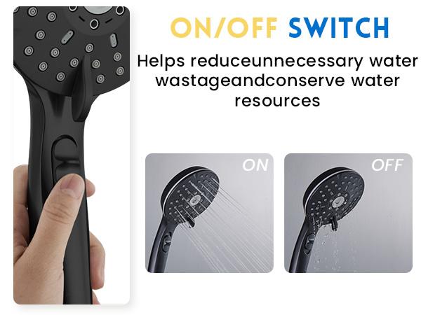 Ryamen Dual Shower Head Combo, 8'' High Pressure Rain/Rainfall Shower Head,5 Settings Adjustable Handheld Showers,with 15" Height Adjustable Slide Bar,Holder/Hose, Angle Adjustable, high pressure showerhead，tiktok shop showerhead