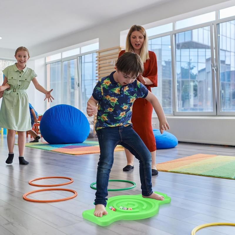 Maze Balance Board, Sensory Training Swing Board, Balance Swinging Teeter-Totter, Fitness Equipment for Boys and Girls
