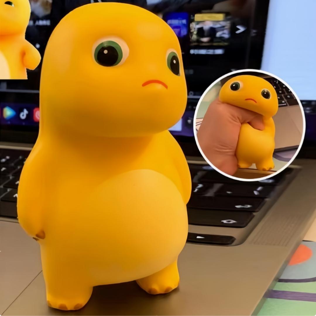 2/4PCS “I Won't Give In” / Headphone Nailong Dragon Squeeze Toy–Stress-Relief Tool, Venting Tool,Internet-Famous Cute and Funny Gift, Tilted-Head Nailong “I Won't Give In” Squeeze Toy – Slow-Rebound Stress-Relief and Venting Tool,Stress-Relief Plush