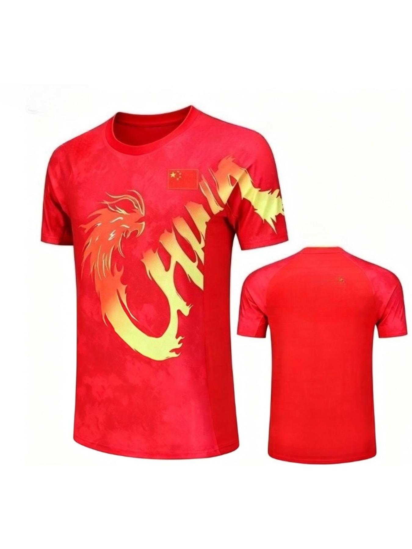 2026 CHINA Dragon uniform Championship TEAM Table Tennis shirts  Men anf Women ping pong Plus Size Quick Dry Athletic Shirt clothes