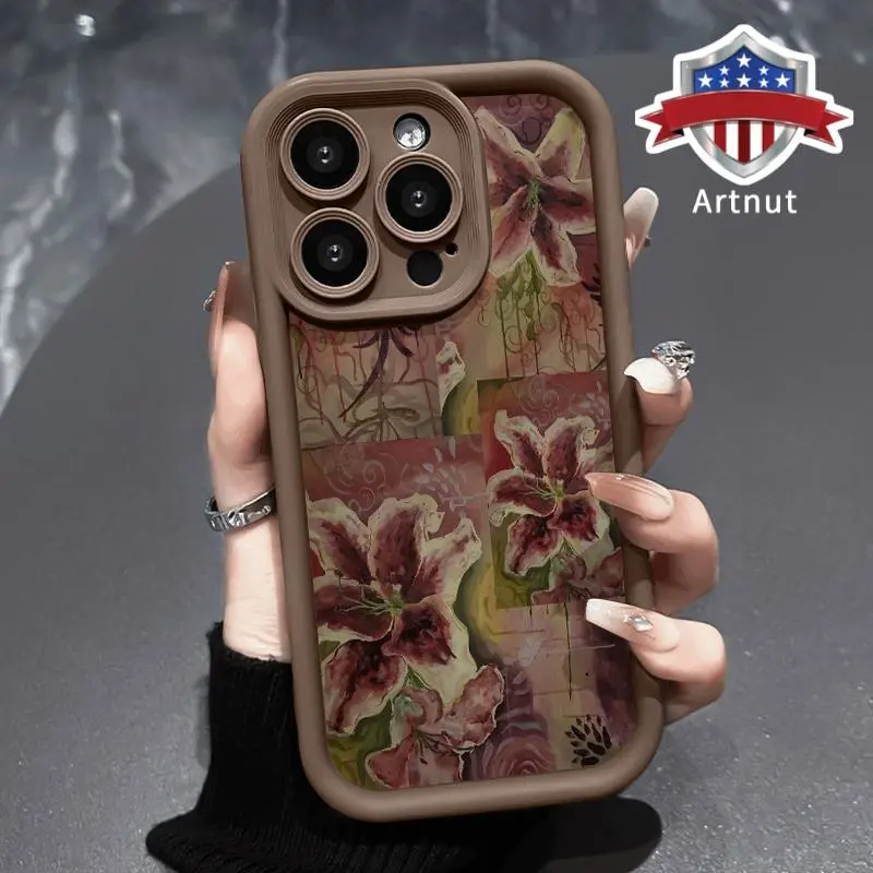 Lily Silicone TPU Smartphone Case - Soft, Rugged, Durable, Anti-Drop Shockproof Phone Accessory for iPhone 18,17 Air,16 Pro Max,16E,15,15 Plus,14 Plus,13,12 Mini,11 Pro Max,X,XS,XR,XS Max, Phone Accessories, Iphone 15 Plus