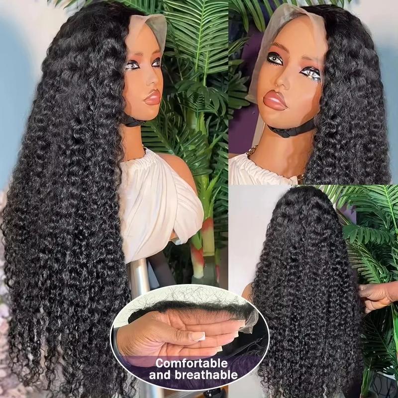 Bling Hair 13x6 Deep Wave Lace Frontal Human Hair Wigs Brazilian 13x4 Transparent Lace Front Wig For Black Women Bleached Knots Lace Wig Natural Color Pre Plucked