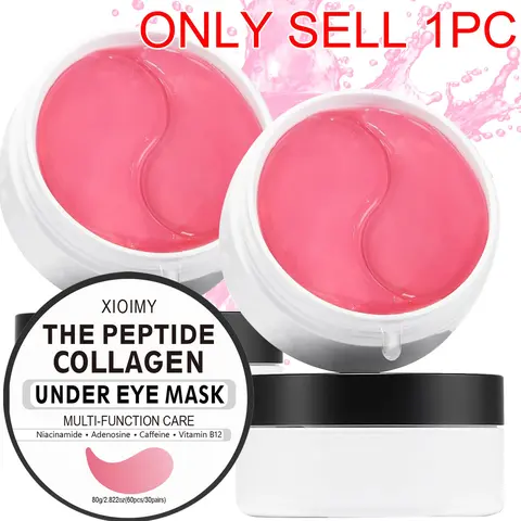 60pcs Peptide Collagen with Retinol & Caffeine, Caffeinated, Deep Moisturizing, Hydrating, Soothing & Firming High-Hydration Eye Care Treatment Hydrating Eye Patches