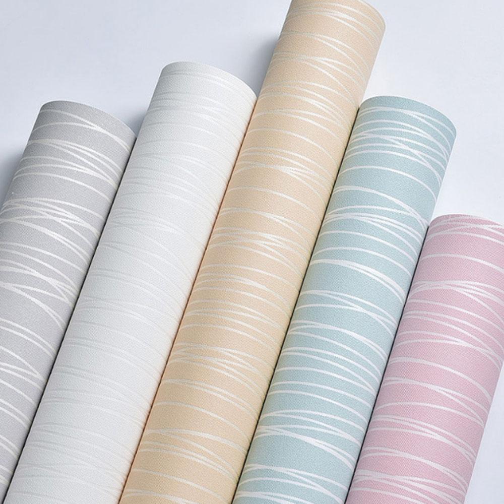 Modern Simple Style Wallpaper, 4 Counts/set Self Adhesive Wallpaper, Wall Decor for Home Living Room Bedroom Hotel Restaurant