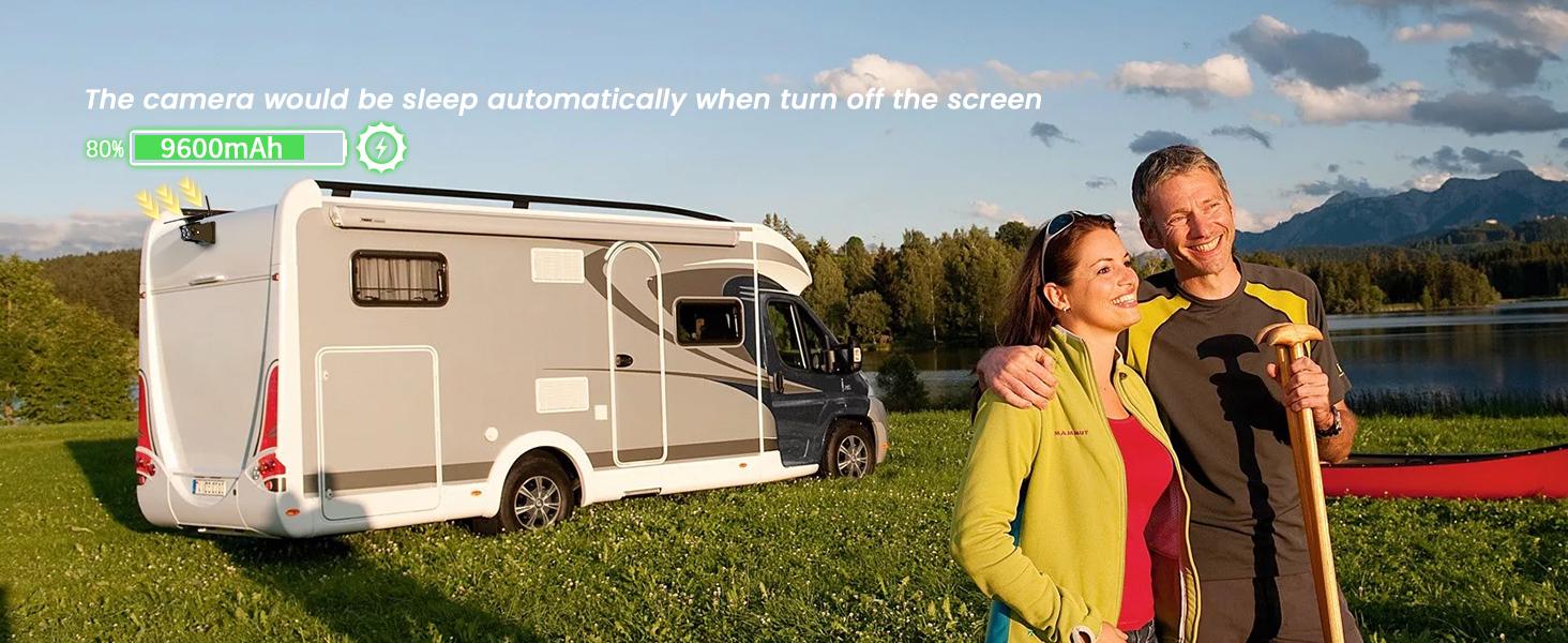 Magnetic Solar Wireless Backup Camera for Truck, 5 Inch No-Drill Installation RV Backup Camera, 1080P Rear View Camera 150° Wide Angle, 24hrs Battery Life, 2.4Hz Signal, Night Vision, RVs, Trailers Magnetic Solar Wireless Backup Camera for Truck, 5 Inch No-Drill Installation RV Backup Camera, 1080P Rear View Camera 150° Wide Angle, 24hrs Battery Life, 2.4Hz Signal, Night Vision, RVs, Trailers