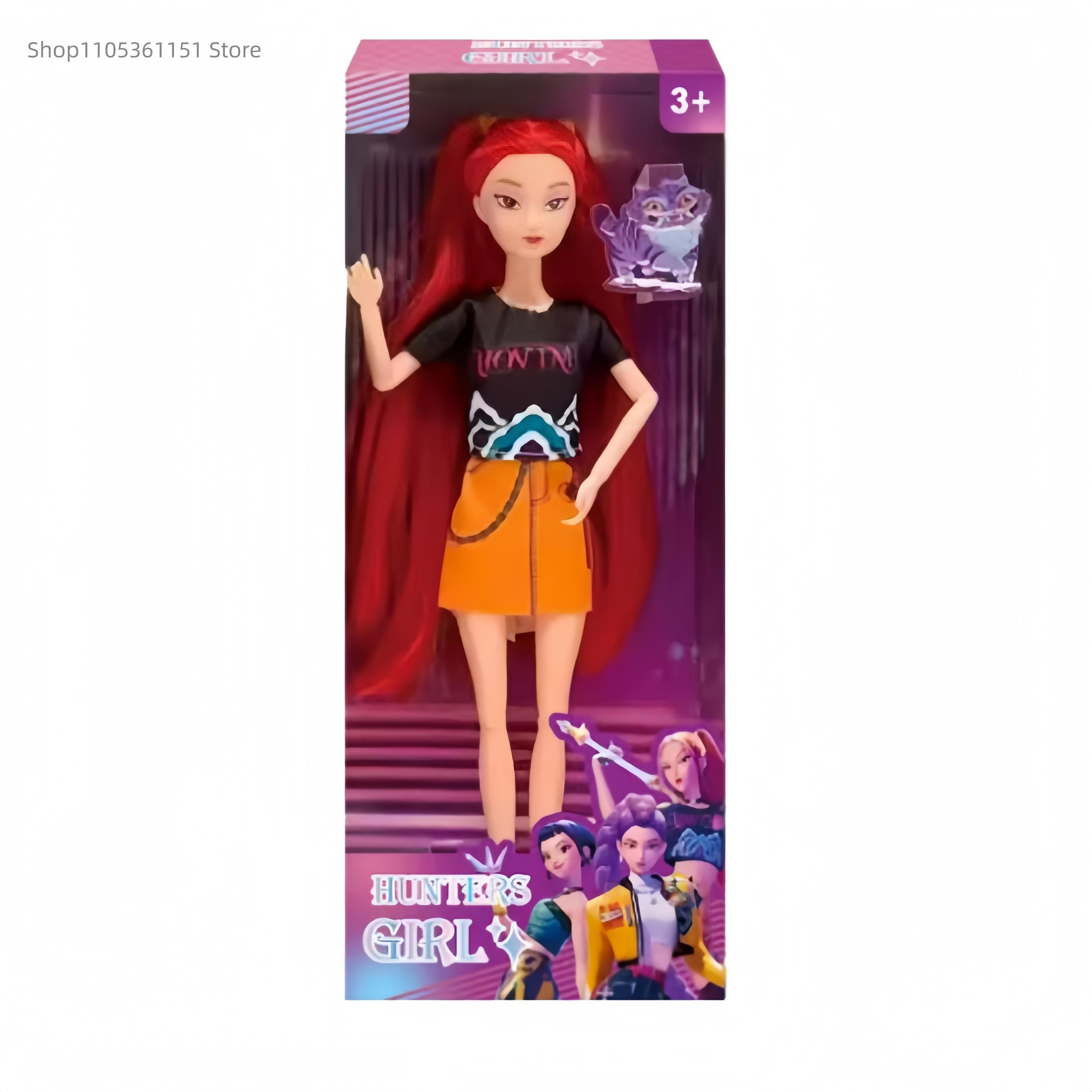 Hot High Quality Music style Anime Kpop Demon Hunters Doll Vinyl Toy Rumi Mira Zoey Demon Hunt Holiday gifts for Childrens