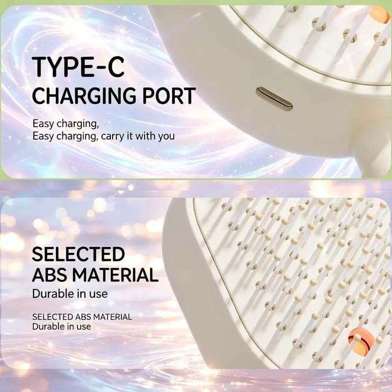 Electric spray air cushion massage comb, Anti tangle brush, self-cleaning, anti-tangling, anti-static, with a hairbrush attachment, combined with essential oil atomizing aromatherapy, it cares for hair and is a gift for ladies, Scalp Brush, Haircare Brush