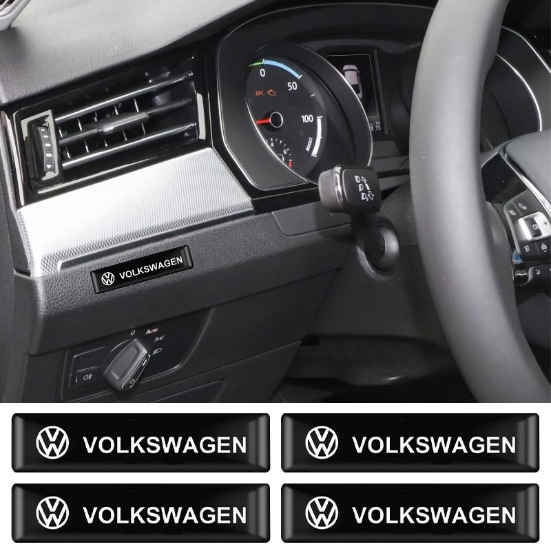 Volkswagen 10Pcs Long/Short Car Styling 3D Epoxy Car Stickers Emblem Badge Decoration Decals For Volkswagen VW GTI Polo Golf 4 5 6 7 Passat B6 B7 Scirocco CC Tiguan Touran Touareg Taigo Jetta Auto Accessories