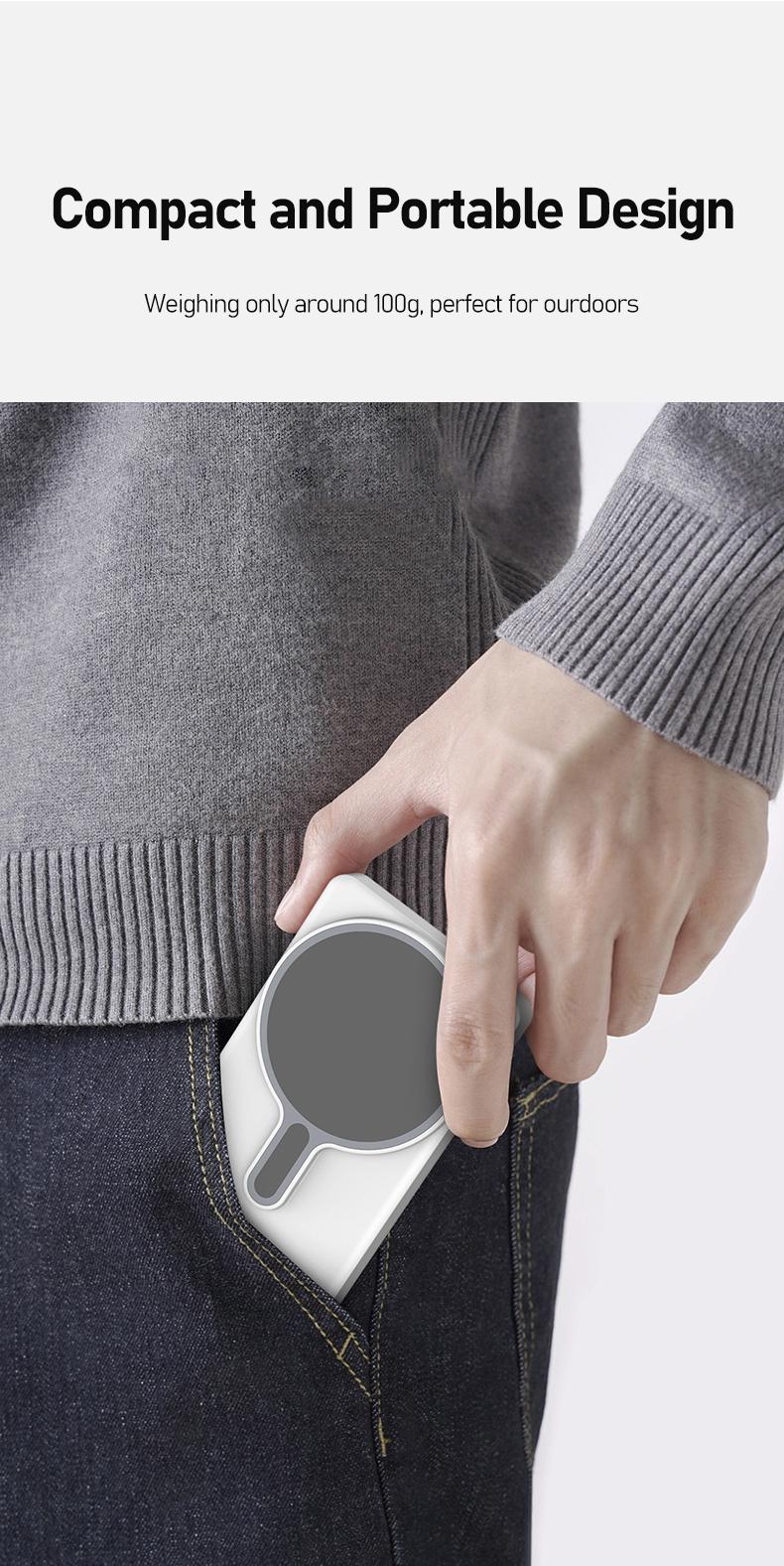 Magnetic Vlog Selfie Monitor Screen for Iphone & Samsung, with Magnetic Phone Holder Clip Mount, Using Phone Rear Camera for Selfie Vlog Live Stream TikTok, Cellphone Smartphone Stand Ts1 Pro Black