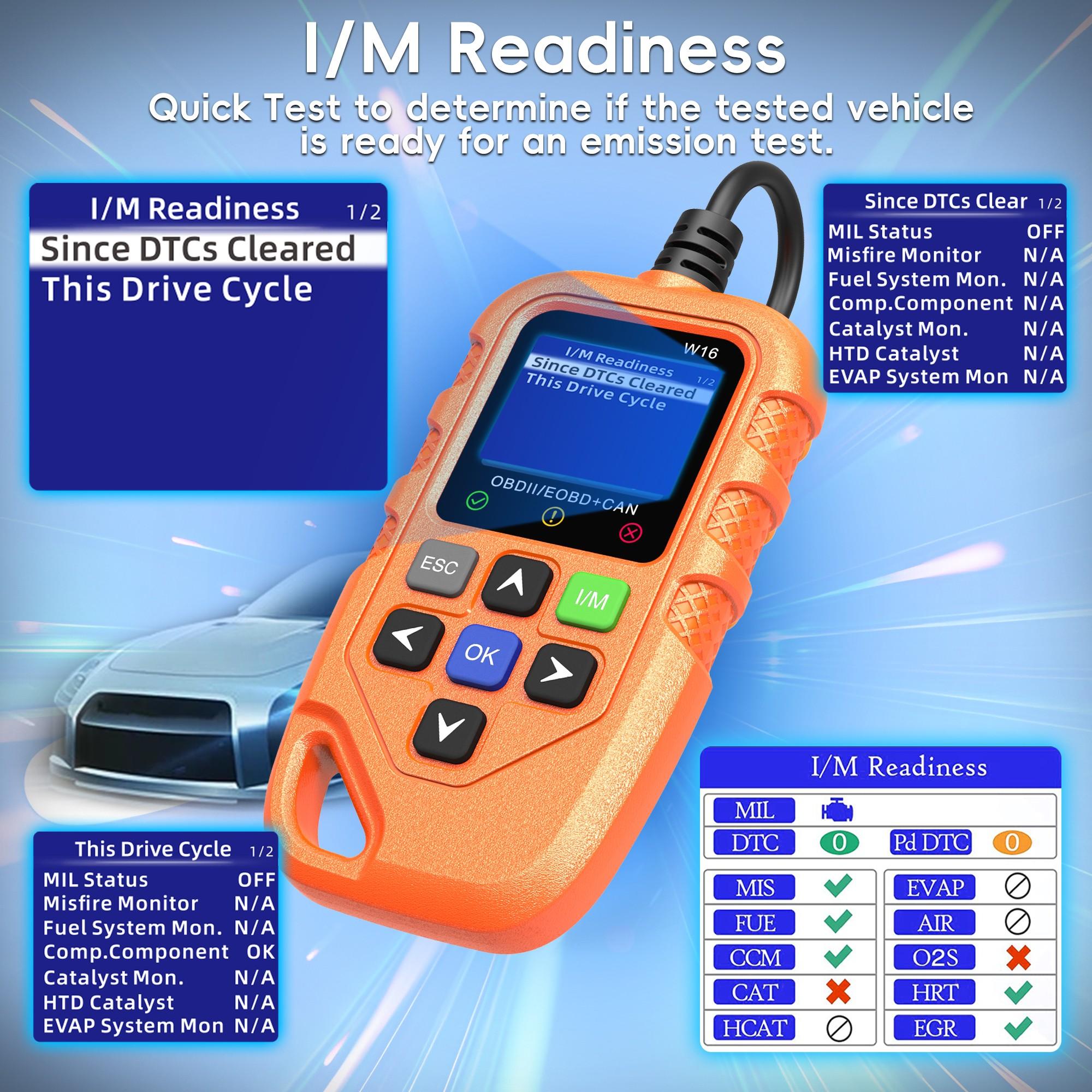 Obd2 Scanner Diagnostic Code Reader, Car Voltage Tester Engine Fault Scan Tool, Charging Test Diagnostics, Model Xinghao V119, No Battery