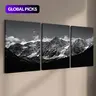 Wooden Framed Canvas Painting, Wall Art Prints, 3 Counts/Set Natural Landscape Pattern Poster, Wall Art Decor for Home, Living Room, Bedroom & Office #GLOBAL PICKS