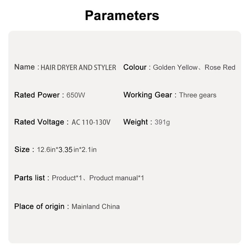 3 in 1 Hair Dryer Brush, Hair Straightening Comb, Hair Curler Comb for Women, Multifunctional Blow Dryer Brush for Home & Salon Use, Hair Straighteners, Thermal Brush Straightener 3 in 1 Hair Dryer Brush, Hair Straightening Comb, Hair Curler Comb for Women, Multifunctional Blow Dryer Brush for Home & Salon Use, Hair Straighteners, Thermal Brush Straightener