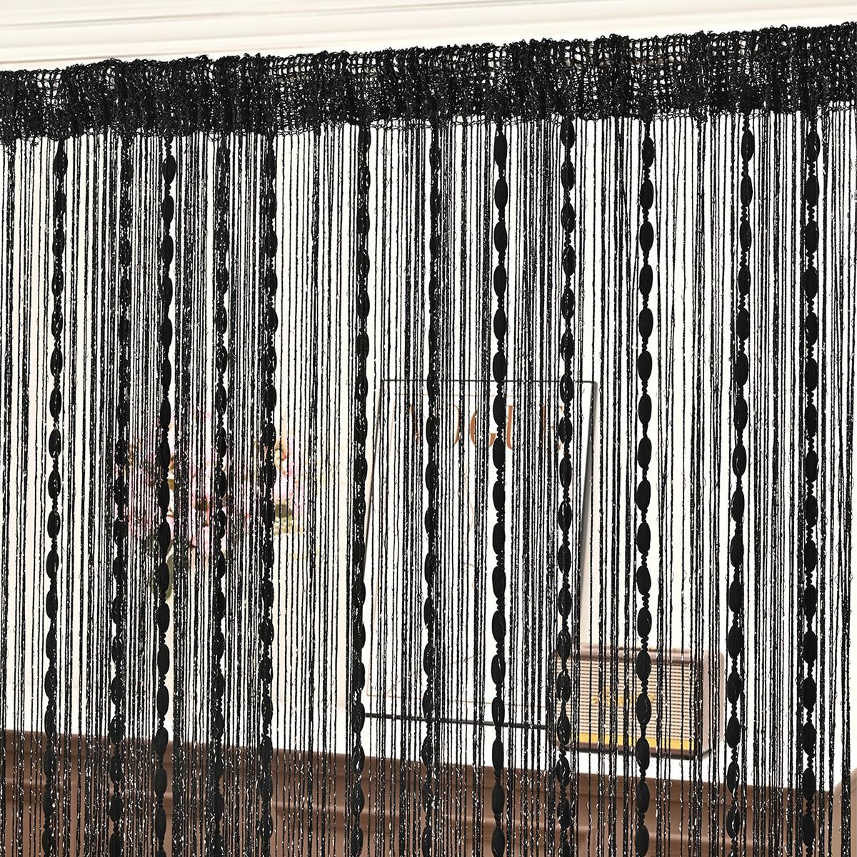 1pc Beaded Door Curtain, Elegant Home Decor Accessory, Fly Screen for Doors and Windows, 100x200 Cm Boho Drapes, Beaded Curtains