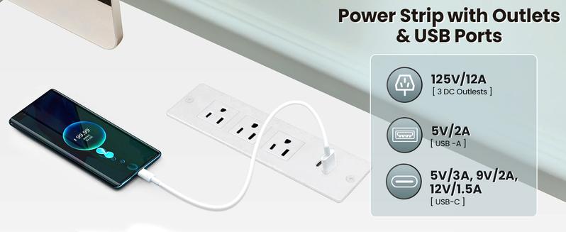 Farexon 48/55/63 Inches Electric Lifting Desk Adjustable Height from 27"-45" Sit Stand Up Desk for Home Office Computer Workstation with 2 USB Ports 3 AC Power Outlets Memory Preset and Wheels