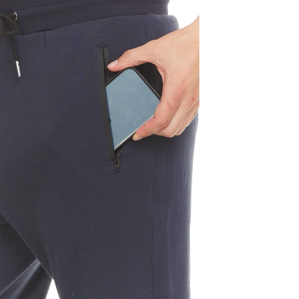 Men's Fleece Lined Slim Fit Casual Tech Jogger Sweatpants Zipper Pockets 02 Straight Leg Mid Waist Men's Fleece Lined Slim Fit Casual Tech Jogger Sweatpants Zipper Pockets 02 Straight Leg Mid Waist