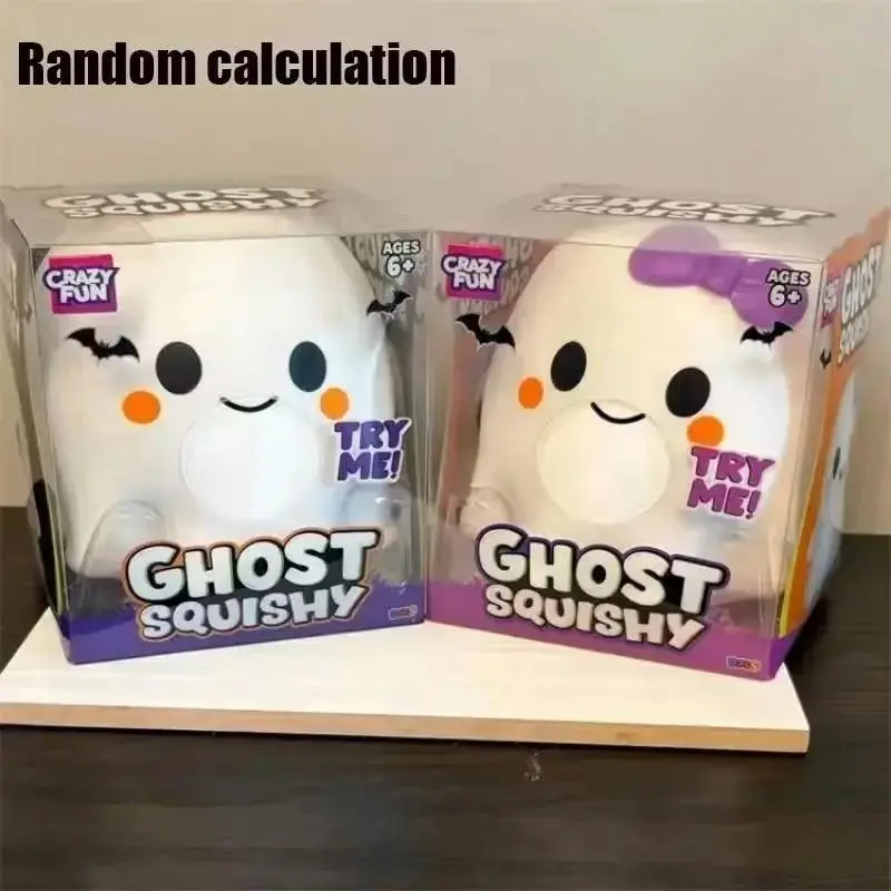 Halloween Ghost Stress Relief Toy, Fun Squeeze Toy for Kids & Adults, Perfect Gift for Halloween Parties, Durable & Safe Design, Stress Relief Squishy