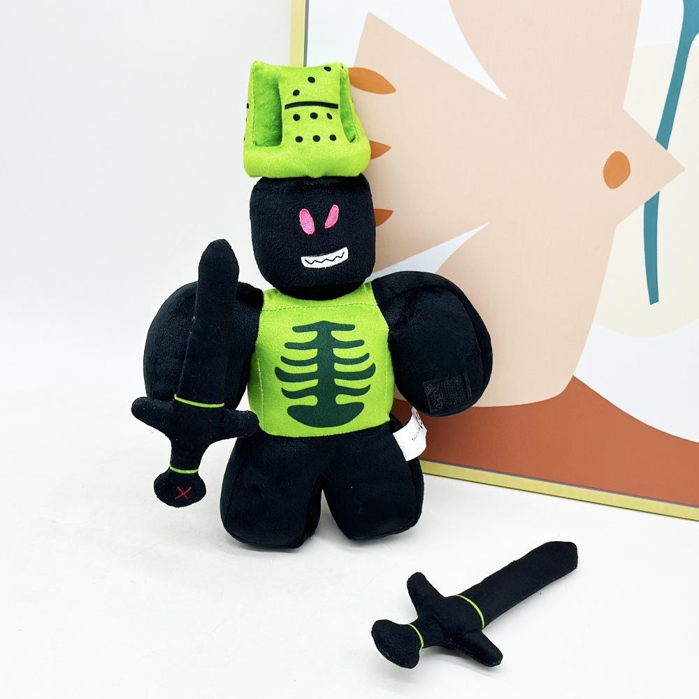 Forsaken Chance 1x1x1x1 Plush Toy Stuffed Animal, Featuring A Dark-Themed Dual-Sword Knight Design, Highly Faithful To The Game Character. A Must-Have For Game Fans, Perfect For Home Decoration, Gifting, Or As A Cushion.