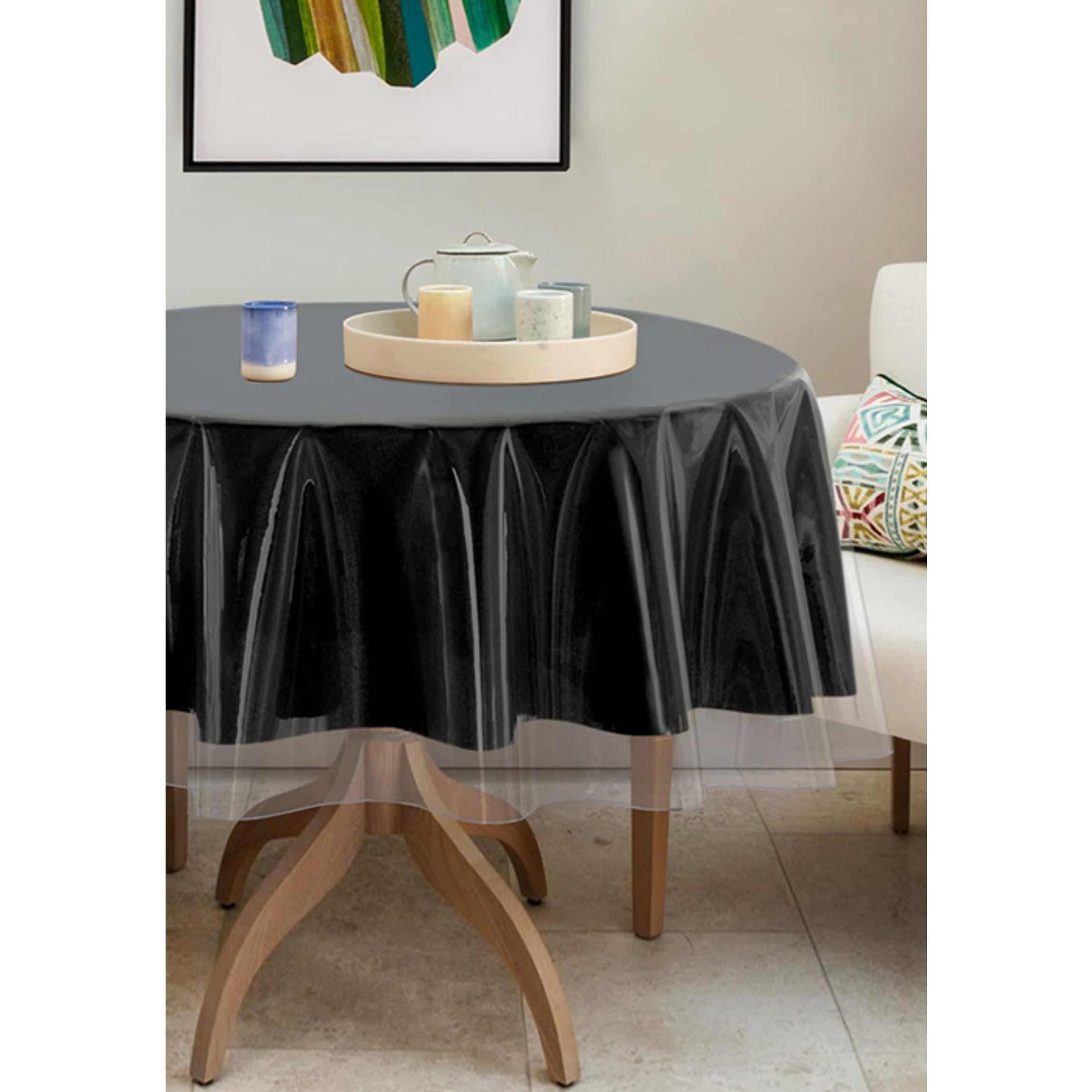Clear Plastic 100% Waterproof Tablecloth - 54 x 78 Inch - Vinyl PVC Rectangle Table Cloth Protector Oil Spill Proof Wipe Clean Table Cover for Dining Tables, Parties & Camping, Crystal Clear Clear Plastic 100% Waterproof Tablecloth - 54 x 78 Inch - Vinyl PVC Rectangle Table Cloth Protector Oil Spill Proof Wipe Clean Table Cover for Dining Tables, Parties & Camping, Crystal Clear