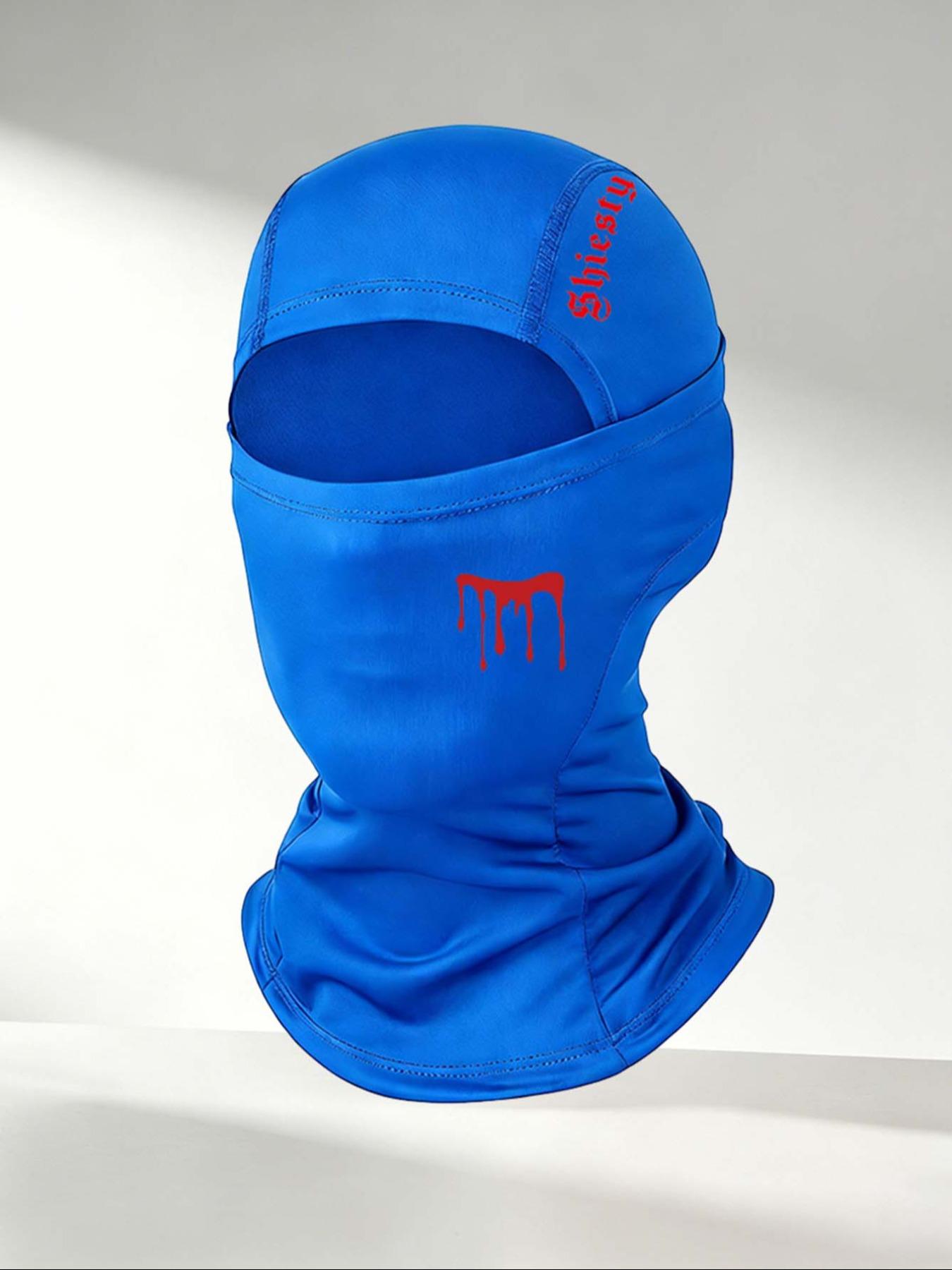 Balaclava Hat with 'shiesty' Print, Breathable Ice Silk Full Face Mask, Ideal for Skiing, Festivals, Motorcycle Riding, Outdoor Sports
