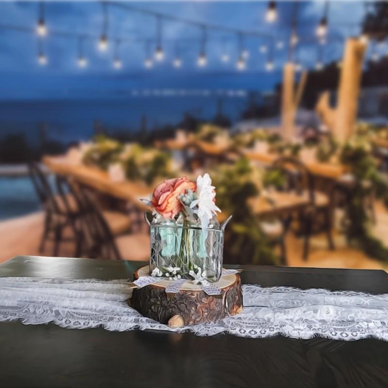 1Pack White Lace Table Runner 30 X120 Inch Embroidered Boho Table Runner for Wedding Party Bridal Shower Decorations Vintage Rustic Table Runners