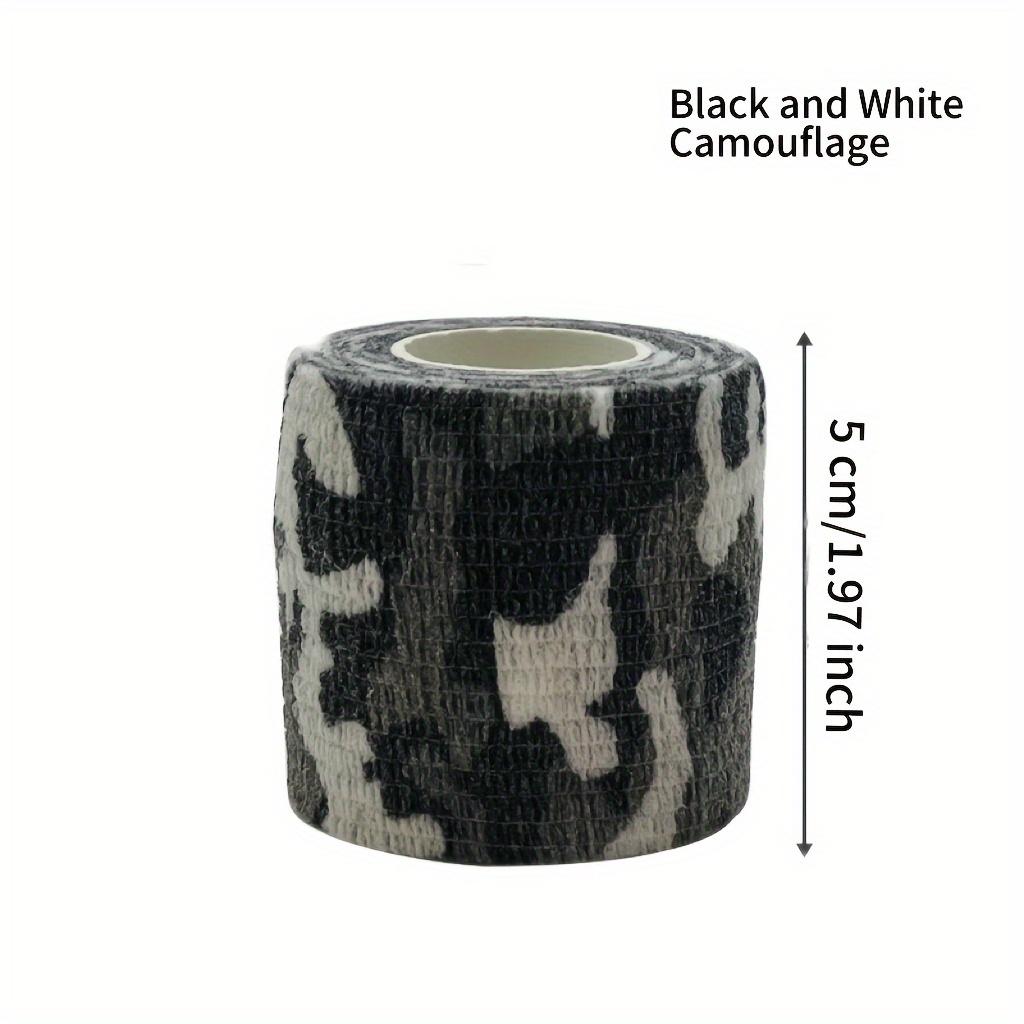 12 Rolls Camouflage Print Self-Adhesive Bandage Wrap for Finger/Wrist Support, Camping/Fishing Gear & Outdoor Sports Safety Guard