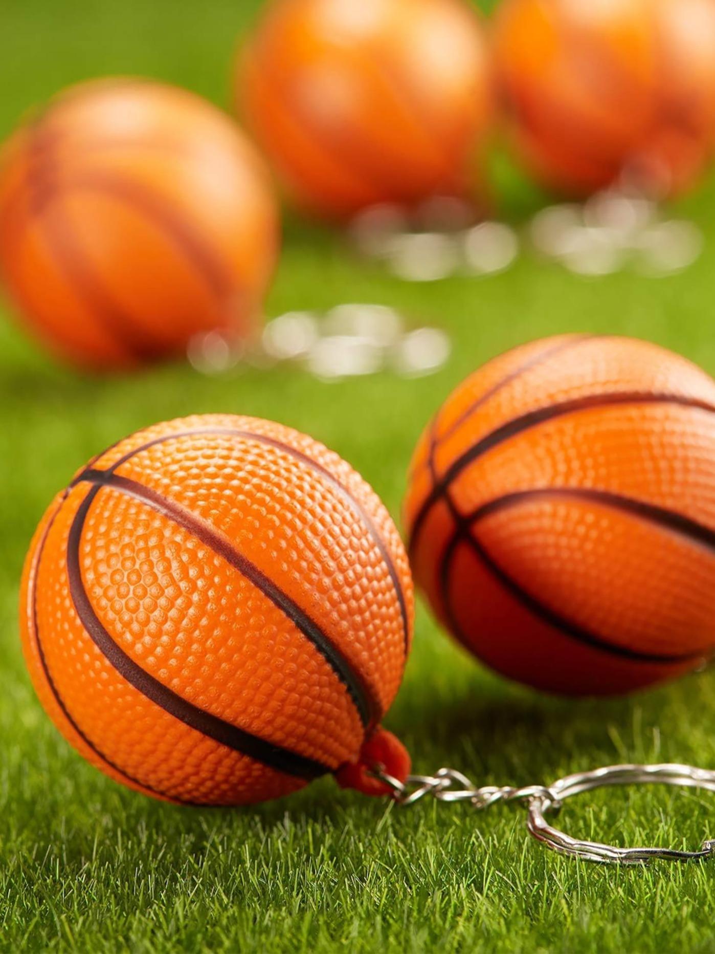 12-Pack Basketball Keychains, Men's Keychain Set, Perfect for Party Gifts, School Fairs, Rewards, Party Bags, Gift Fillers