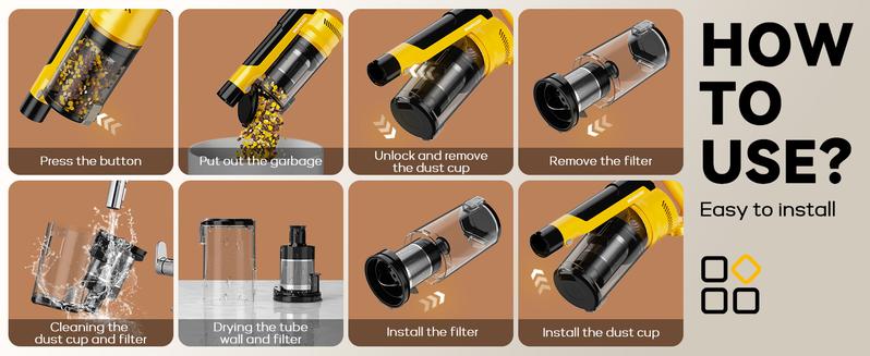 【No Batteries】350W Cordless Vacuum Cleaner for Dewalt 20v Battery/ for Milwaukee M18 Battery/ for Makita 18V Battery, 35kPa Brushless Lightweight Stick Vacuum with 3 Mode Suction,6 in 1 Stick Vacuum Cleaner with HEPA for Floor,Carpet, Car