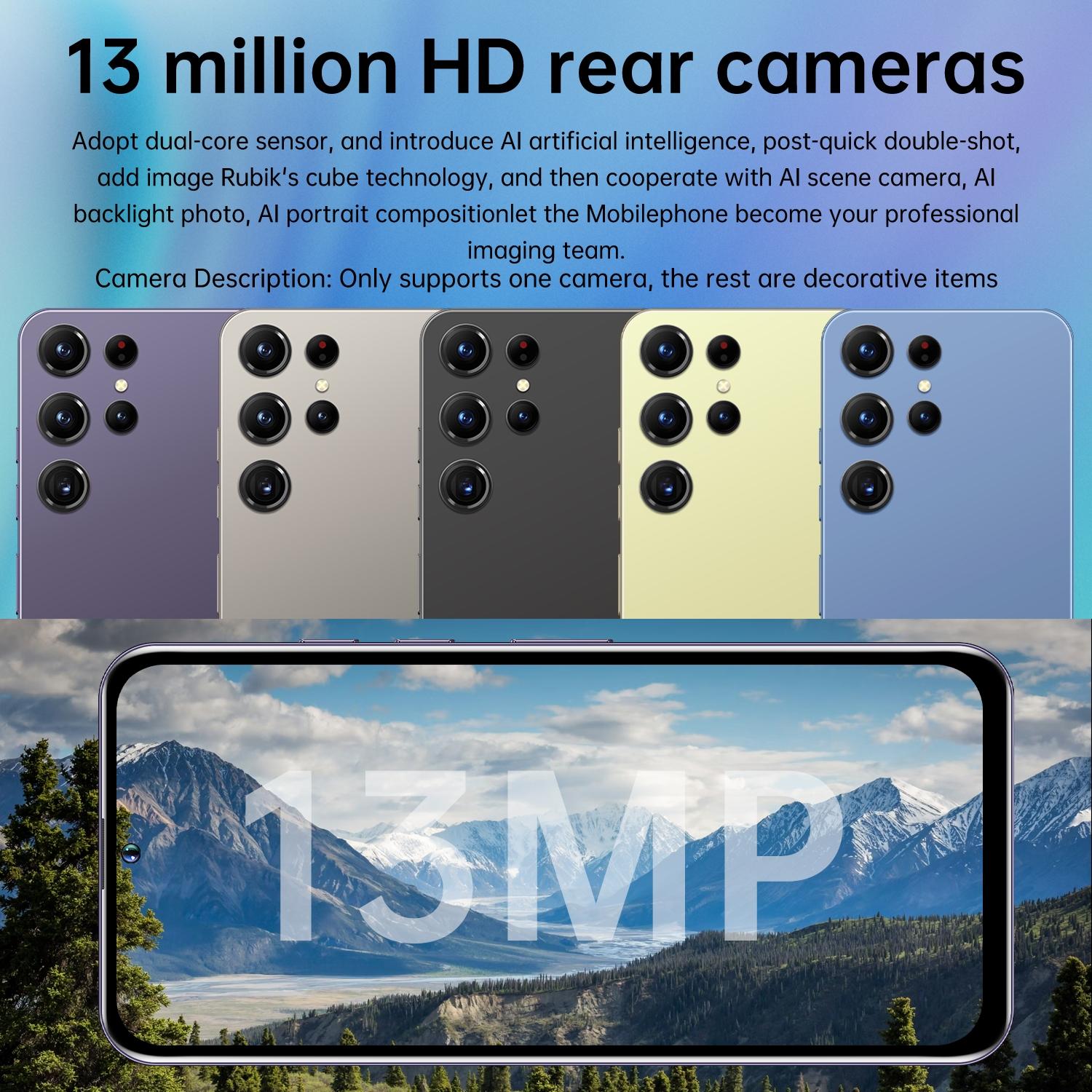 Astarry -25 Ultra Large Screen Smartphone, 6.56-Inch Screen, 32GB+32GB/32GB+64GB Storage, 3800mah Battery, 13mp Camera, Dual Sim, Android Os