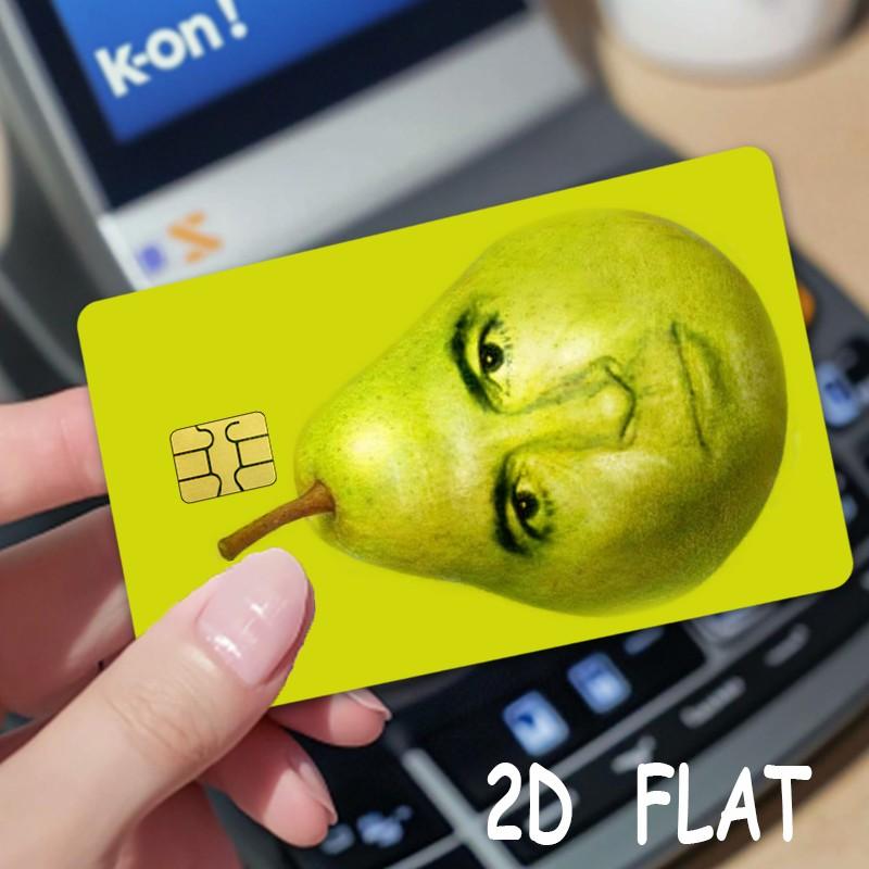 Funny Credit Card Stickers, 2-Pack, Ultra-Thin Waterproof Scratch-Resistant, Personalized Bank Card Decorative Stickers, Durable Waterproof Stickers