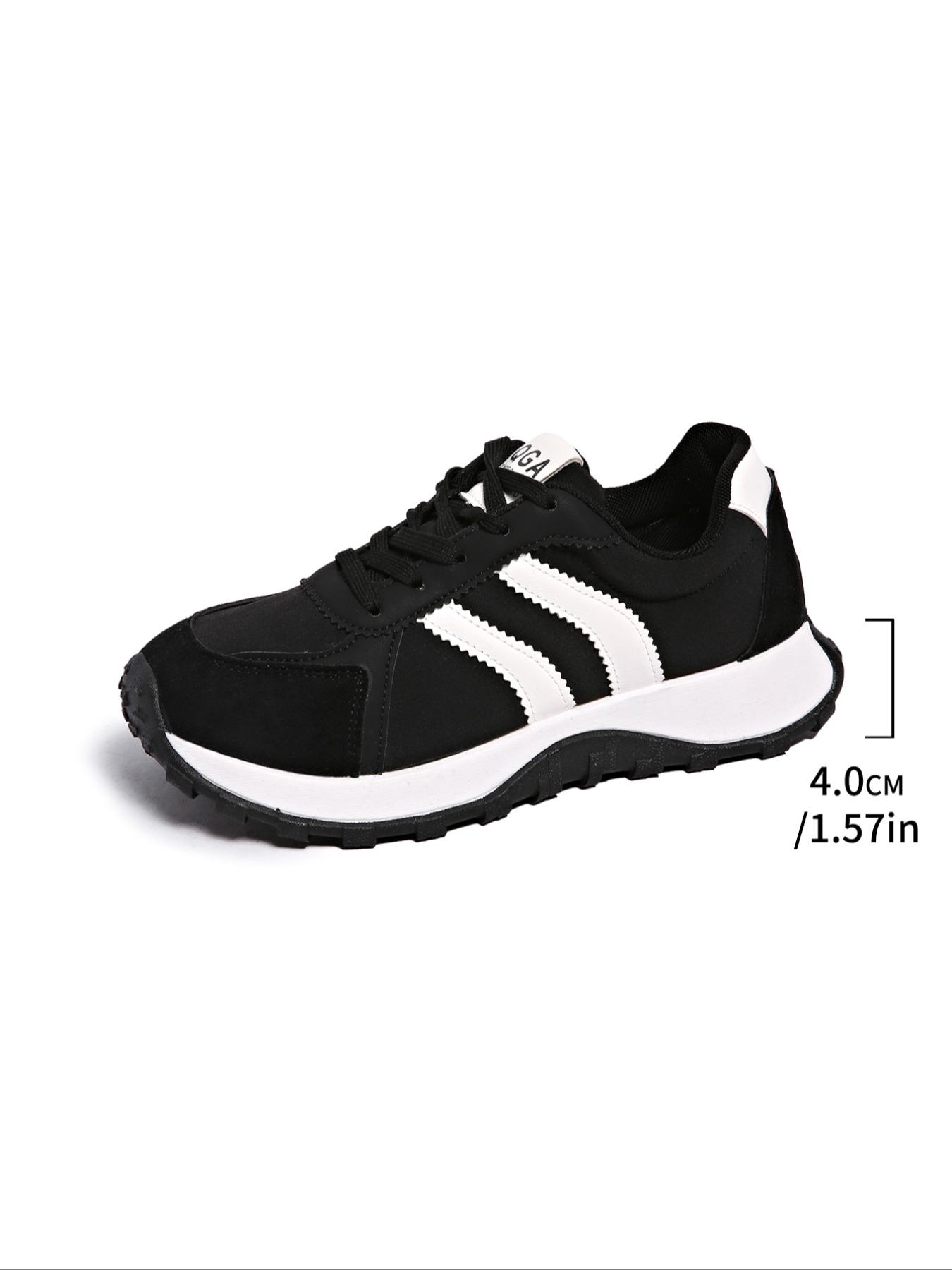 Women's Fashion Thick Sole Sneakers, BreathableWalking Shoes,Comfortable Support, CasualTextile Upper, Rubber Sole, All Seasons,Breathable Outdoor Shoes