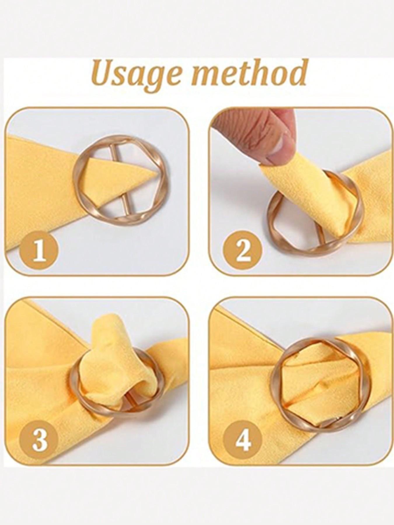 10-Piece Multi-Functional Plastic and Metal Scarf/t-Shirt Clips, Easy Knotting and Waist Cinching, Ideal for Sewing, Knitting, DIY Crafts