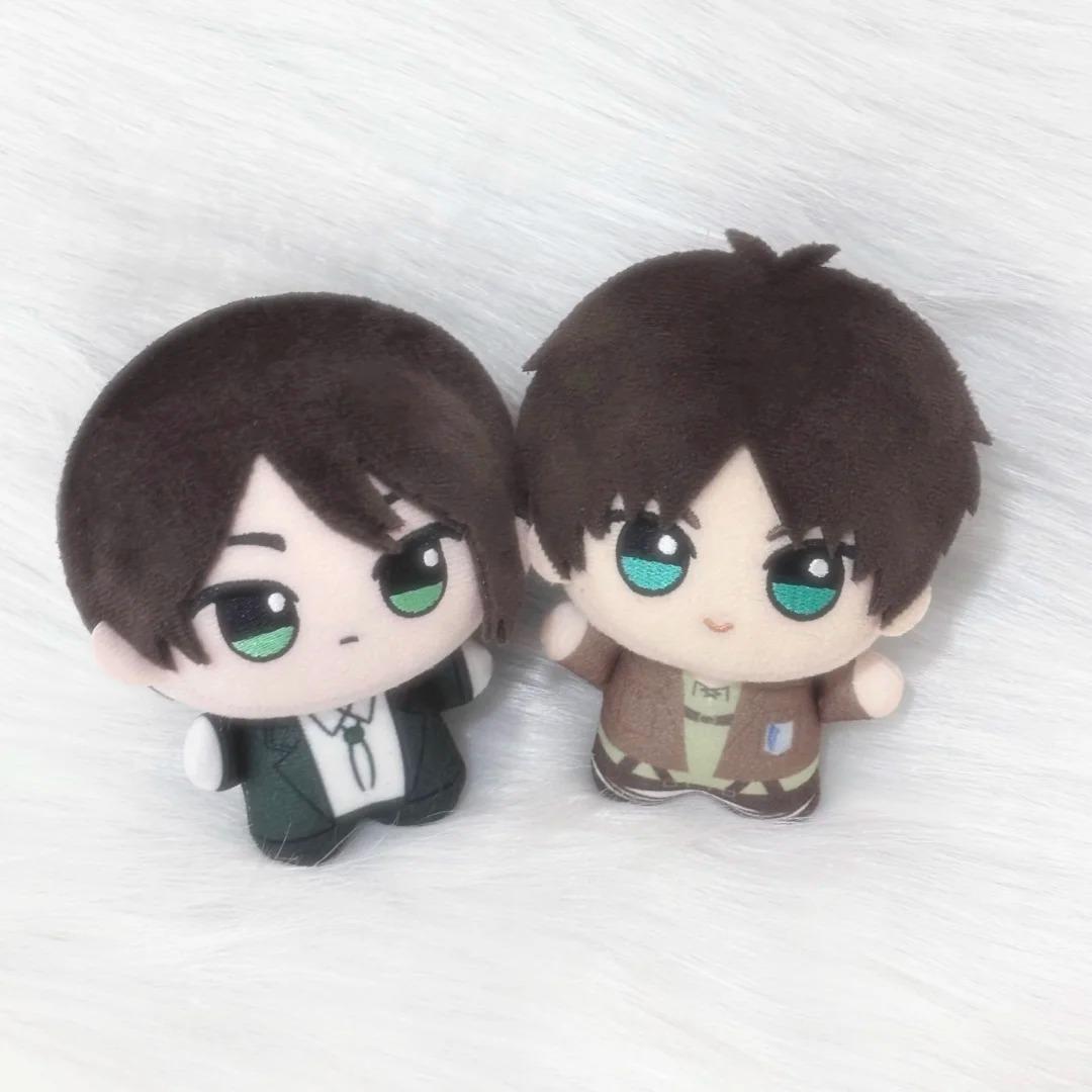 10cm Anime Levi Ackerman Cosplay Plush Doll Pendant Attack On Titan Eren Stuffed Plush Toy Fans Desk Decoration Birthday Gif