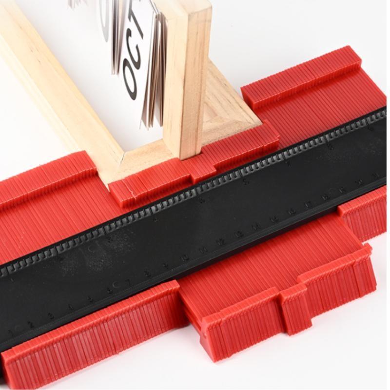 High Precision Contour Measuring Tool and Irregular Shape Copying Tool, Multi-Functional DIY Woodworking Ruler for Templates, Tiles, Carpets, Woodworking Square Protractor