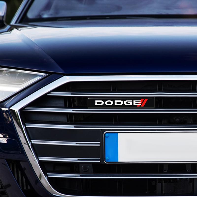 Car LED Front Grille Emblem Light, Compatible with Dodge Challenger Charger RAM Durango, Automotive Accessories, Stylish Car Decoration, Sticker for Cars