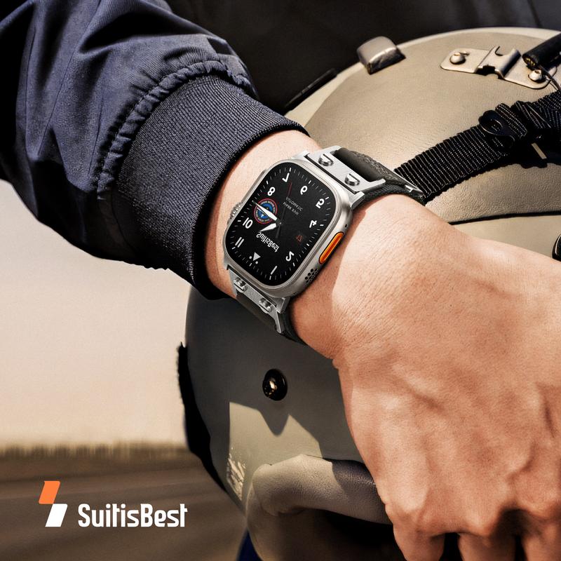 Glory Flag Band for Apple Watch Ultra Band 49mm 46mm 45mm 44mm 42mm(Series 3), Military Nylon Sport Strap for iWatch Ultra Series 11 10 9 8 7 6 5 4 SE