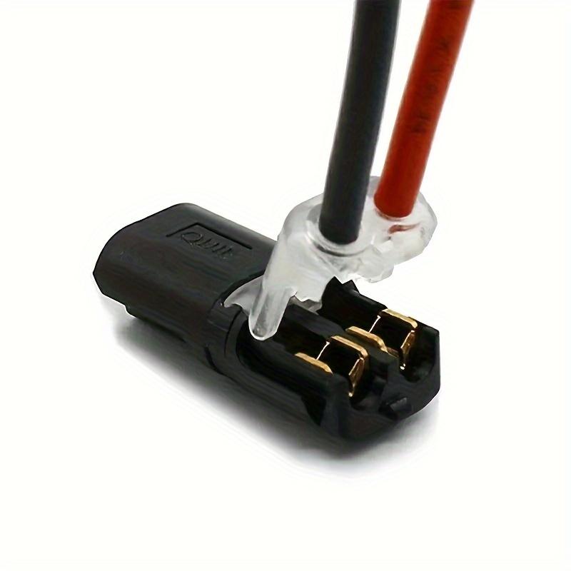 10/20pcs H-Type Socket Quick Cable Connector, 2-Pin Plug Car Wire Cable Terminal, Electrical Connector Strip Terminal Connection