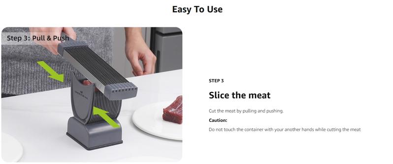【ONCE FOR ALL】 Meat Slicer Cleaver Kitchen Knife Set For Meat Slicing Shredding