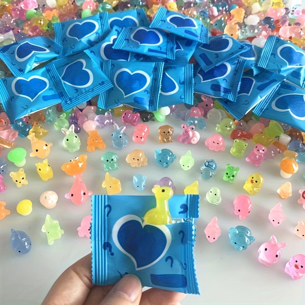 Mini Glow-In-The-Dark Animal Mushroom Resin Models Figurines, Surprise Mystery Pack, Home Decor, Fairy Garden, Birthday Party Gift, DIY Crafts