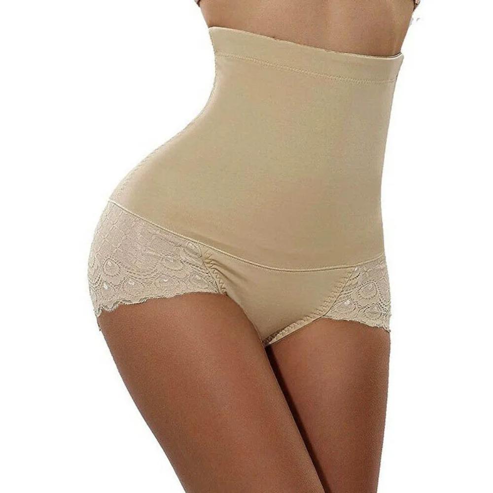 Women Tummy Control Shapewear Panties High Waist Body Shaper Underwear Lace Shaping Girdle Briefs