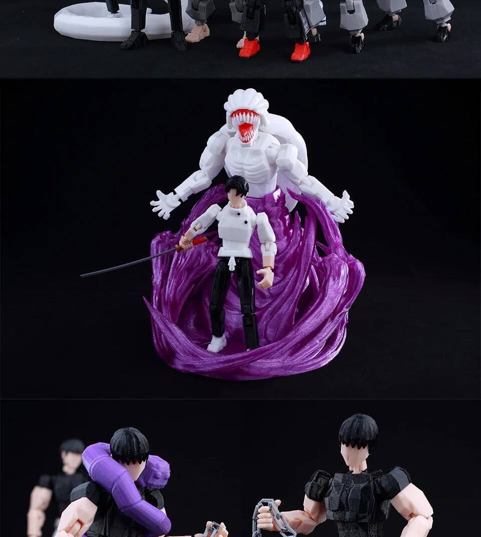 ​9L3D Lucky13 Gojo Sukuna Jujutsu Fushiguro Toji Gojo Satoru Action Figure Dummy13 T13 Multi-Jointed Collectible Toys Titan13