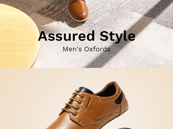 Bruno Marc Versatile Men's Casual Lace-Up Oxford Shoes with Soft Lining and Durable TPR Outsole