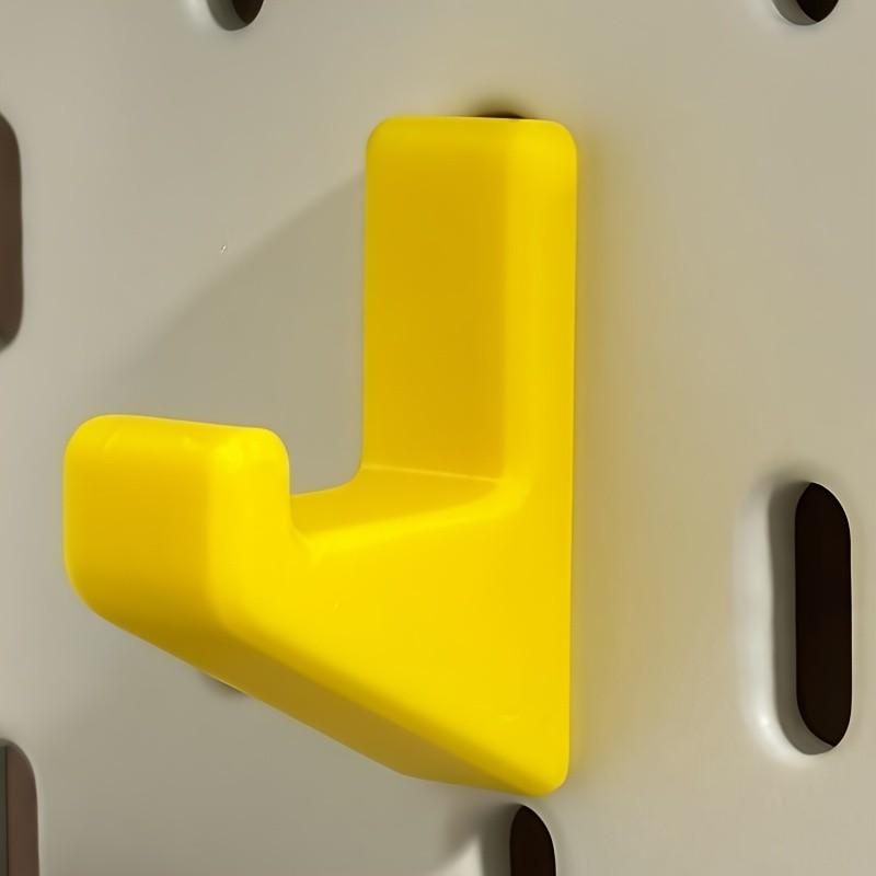 Pegboard Wall Mount Organizer, Durable Bracket & Hook Set for Organized Workspace, Garage Tool Storage, Ideal for Garage & Home Use