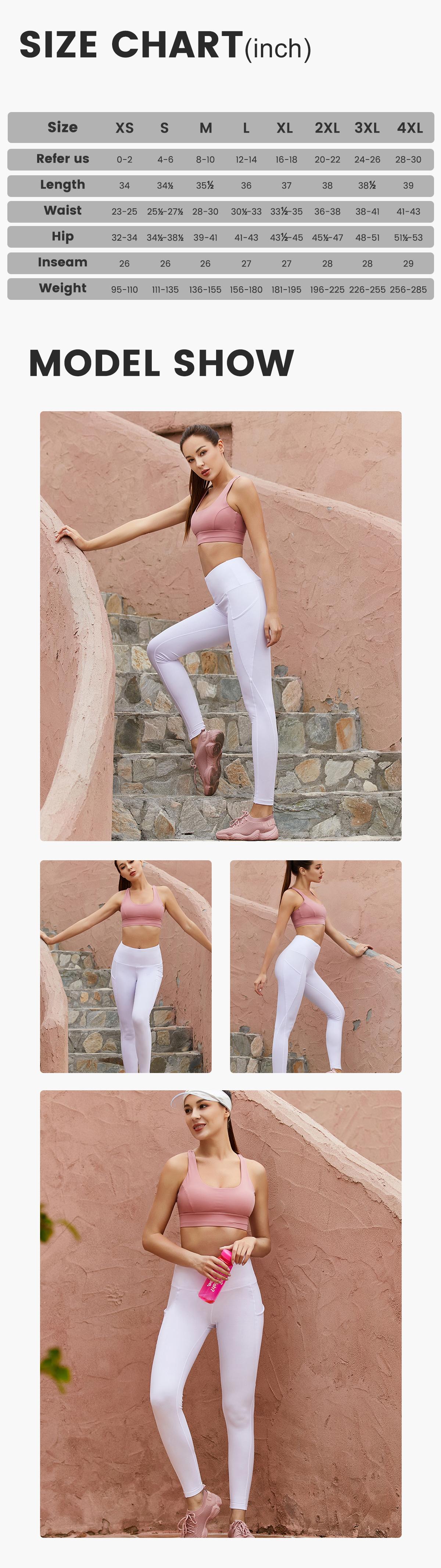 Showitty Leggings for Women with Pockets - Plus Size High Waist Women's Workout Running Yoga Pants