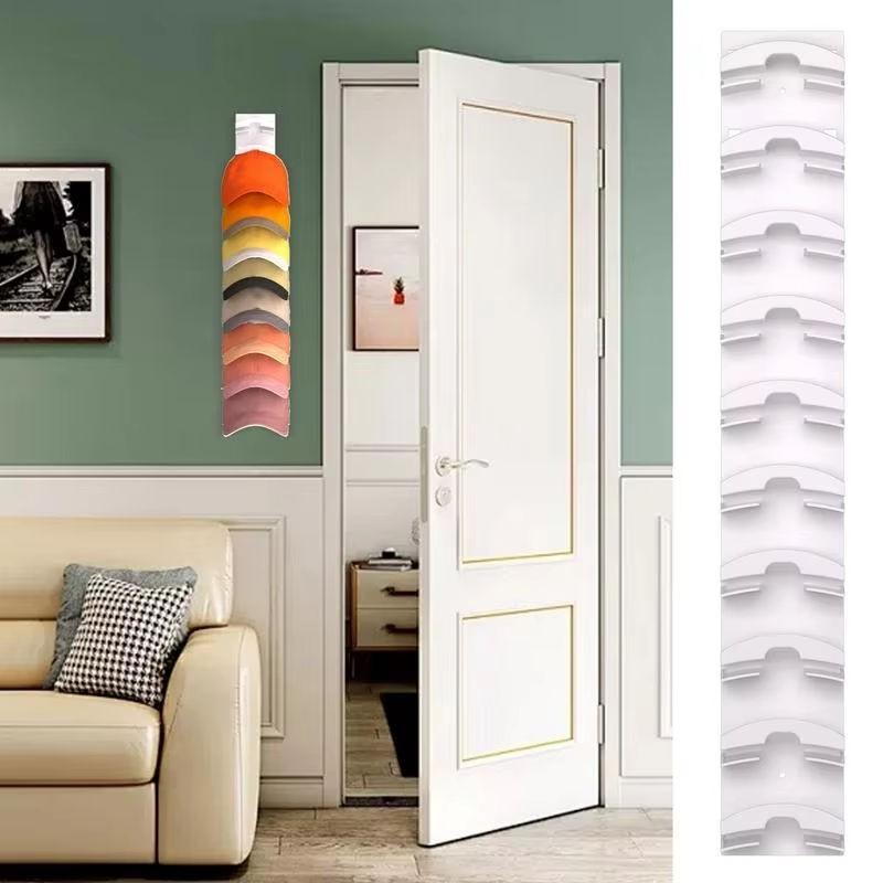 Multi-Layer Baseball Cap Wall-Mounted Storage Rack, Storage Hooks, Wall Mounted Hanger, Space-Saving Organizer for Hats, Durable & Stylish Design, Ideal for Home Organization