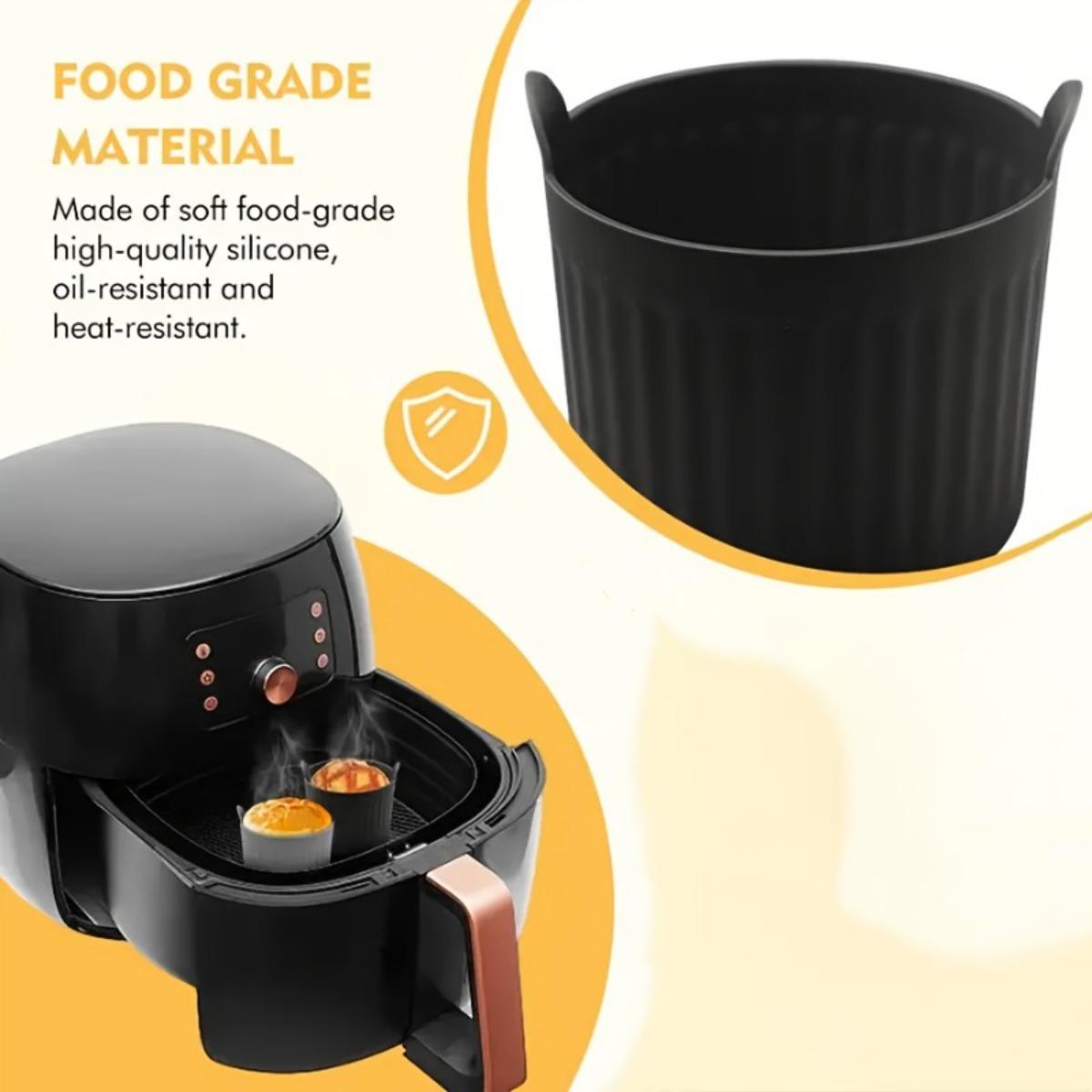10-Piece Industrial Grade Air Fryer Baking Cups Kit, High-Strength Anti-Warp Silicone Muffin Liners, Ergonomic Round Non-Stick Cupcake Mold, Silicone Baking Molds for Commercial Kitchen Food Prep Defense, Ultimate Hardware Upgrade Pack